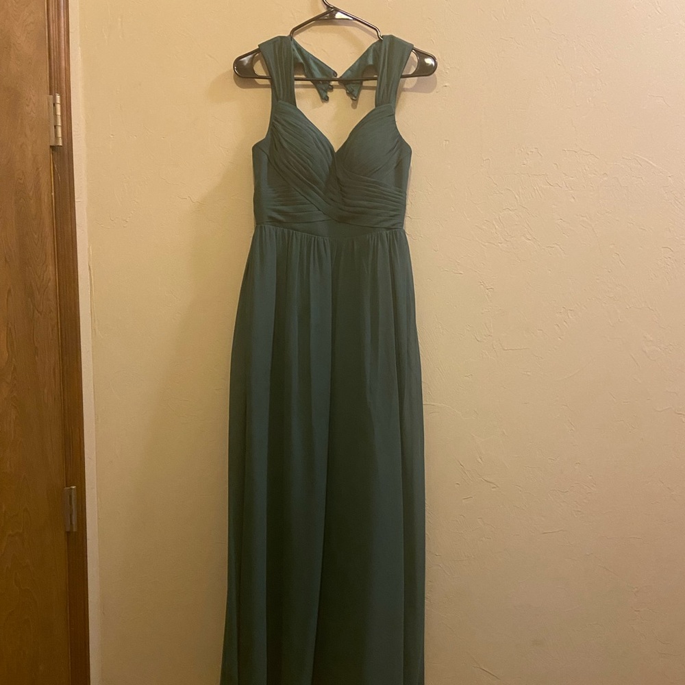 Azazie Raine Bridesmaid dress Dark Green
